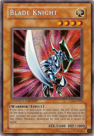 Blade Knight (CT1-EN002) Secret Rare - Heavy Play