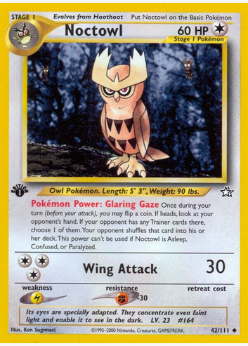 Noctowl - 42/111 (N1) Uncommon - Light Play Unlimited