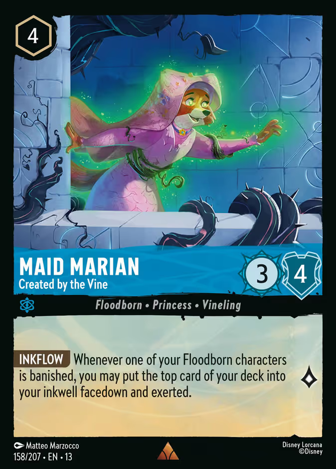 Maid Marian - Created by the Vine (158/204 - Attack of the Vine!) Rare