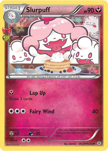 Slurpuff - RC20/RC32 (GEN:RC) Uncommon - Light Play Holofoil