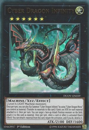 Cyber Dragon Infinity (DUOV-EN059) Ultra Near - 1st Edition Near Mint