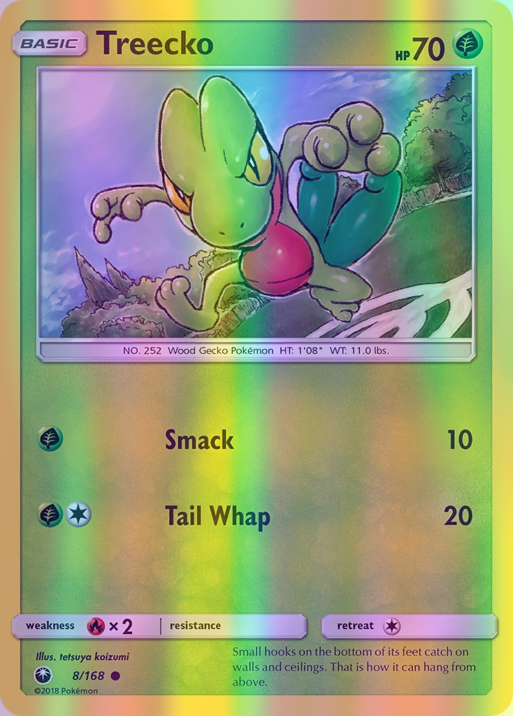 Treecko - 008/168 (CES) Common - Near Mint Reverse Holofoil