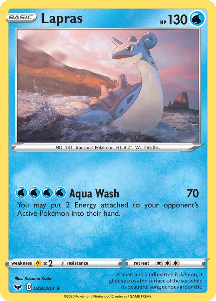 Lapras - 048/202 (SWSH01) Rare - Near Mint