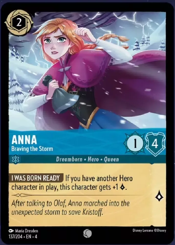 Anna - Braving the Storm (Ursula's Return 137/204) Common - Near Mint