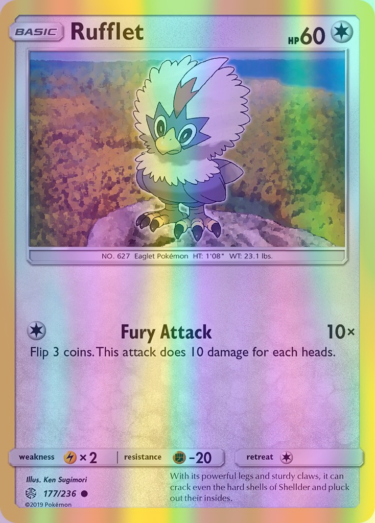 Rufflet - 177/236 (CEC) Common - Near Mint Reverse Holofoil