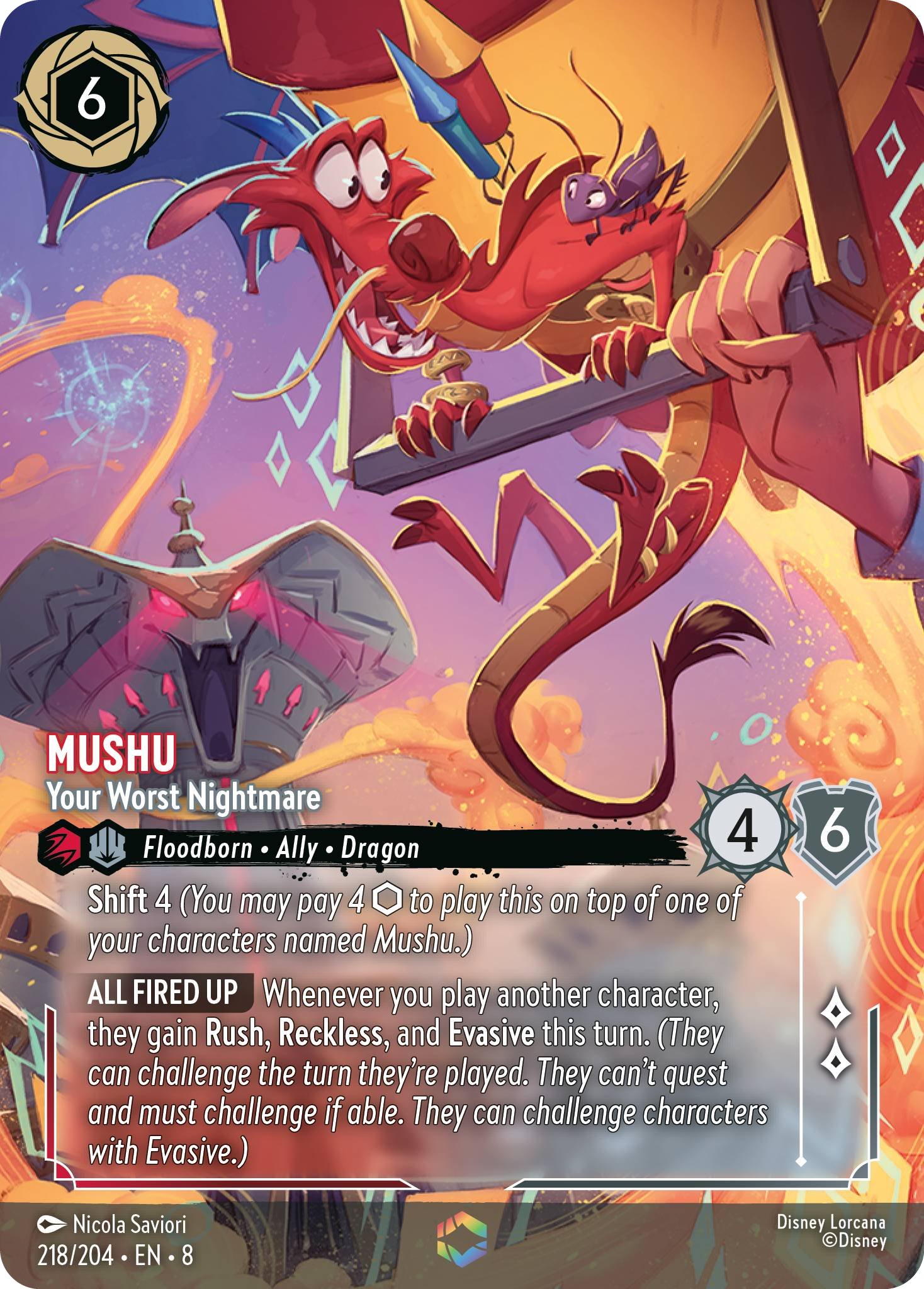 Mushu - Your Worst Nightmare (Reign of Jafar - 218/204 ) Enchanted