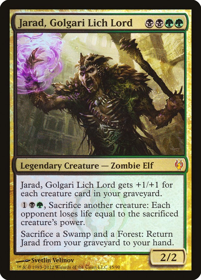 Jarad, Golgari Lich Lord (DDJ-M) Foil Moderate Play