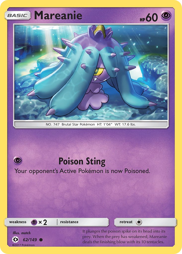 Mareanie - 062/149 (SM01) Common - Near Mint