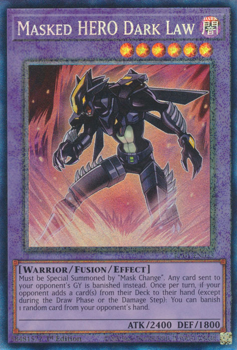Masked HERO Dark Law (RA01-EN025) Prismatic Collector’s Rare - Near Mint 1st Edition