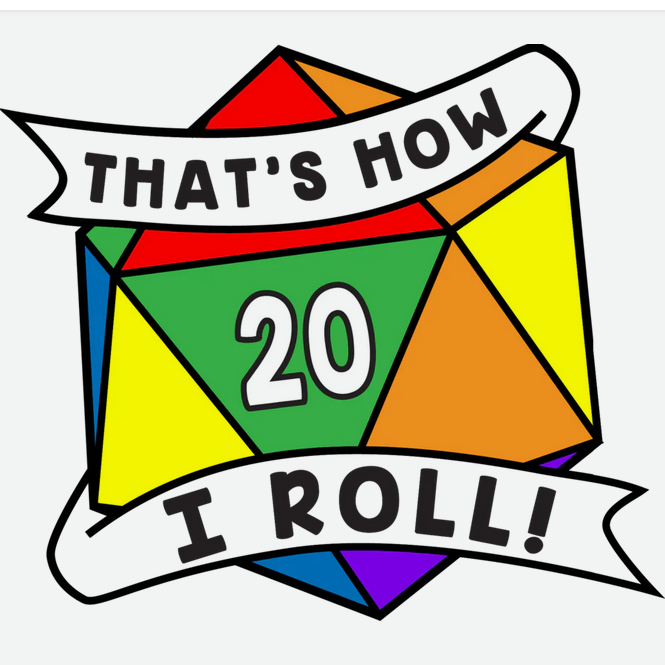 That's How I Roll Pride Pin - Rainbow