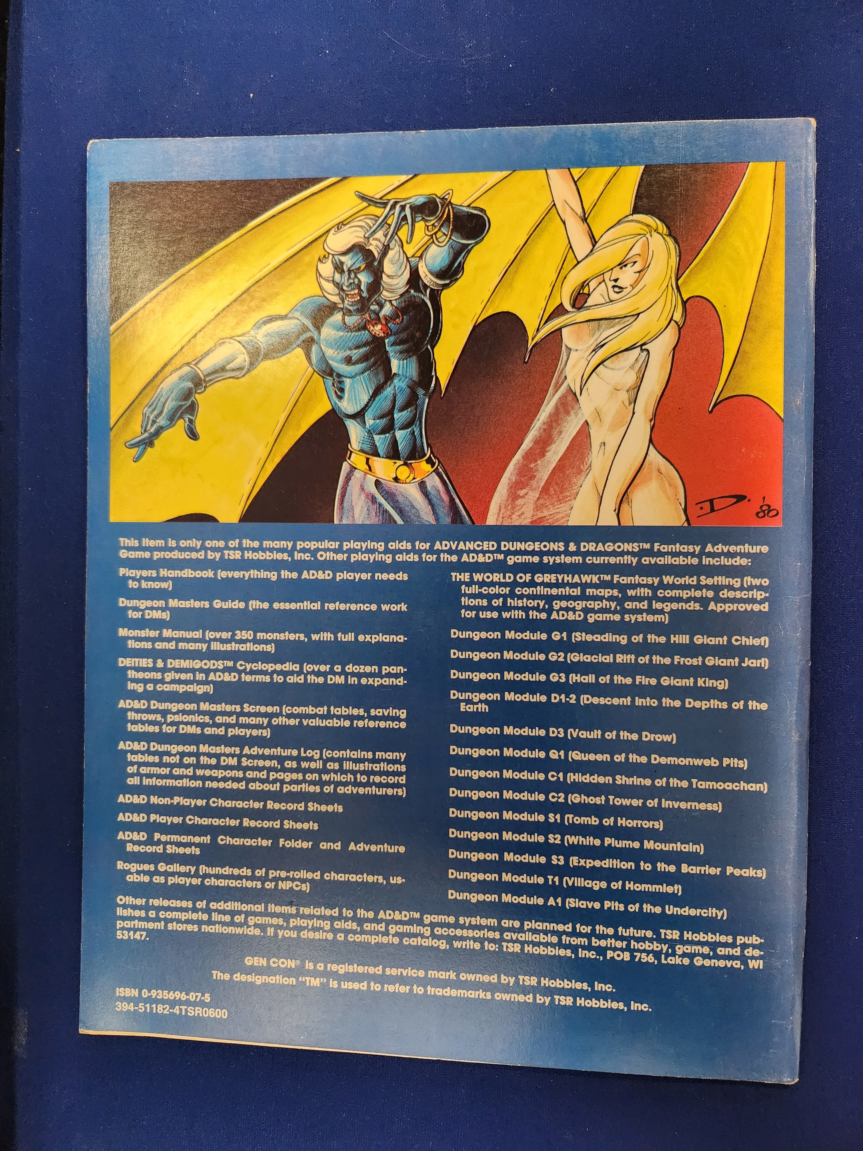 AD&D Dungeon Module D3: Vault of the Drow (USED) (9021) 7th Printing