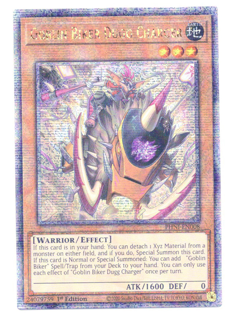 Goblin Biker Dugg Charger (PHNI-EN008) Quarter Century Secret Rare - Near Mint 1st Edition