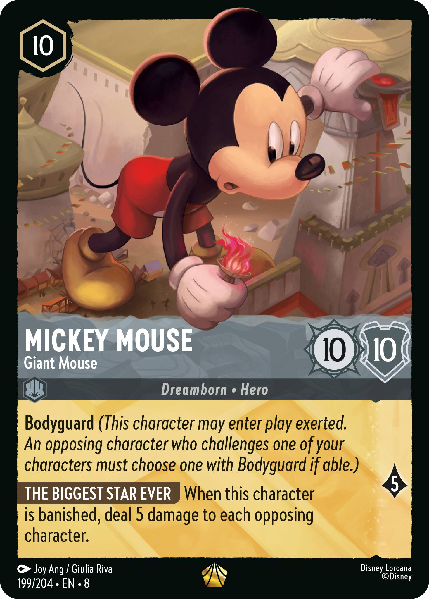 Mickey Mouse - Giant Mouse (Reign of Jafar - 199/204 ) Legendary