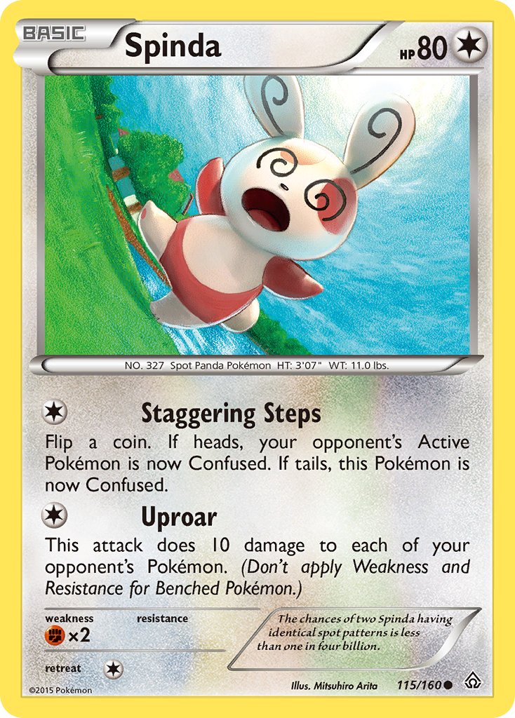 Spinda - 115/160 (PRC) Common - Near Mint