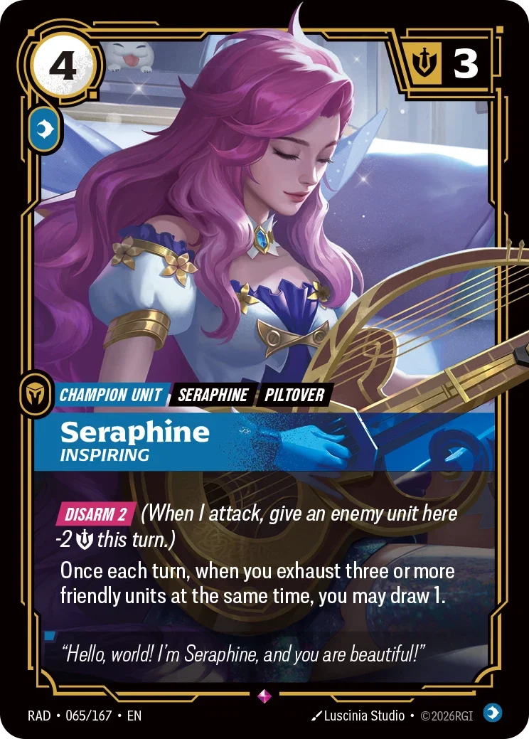 Seraphine, Inspiring - 065/167 (RAD) Rare