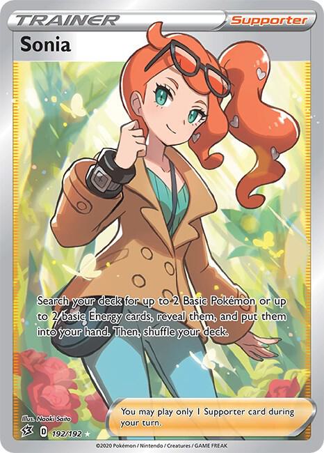 Sonia (Full Art) - 192/192 (SWSH02) Ultra Rare - Damaged Holofoil
