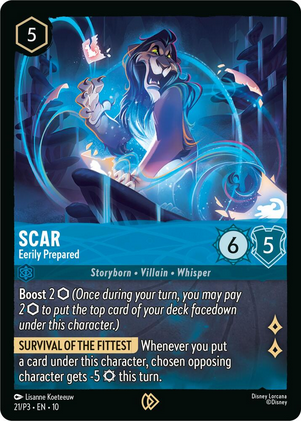 Scar - Eerily Prepared (Disney Lorcana Promo Cards 21/P3) Promo - Near Mint Cold Foil