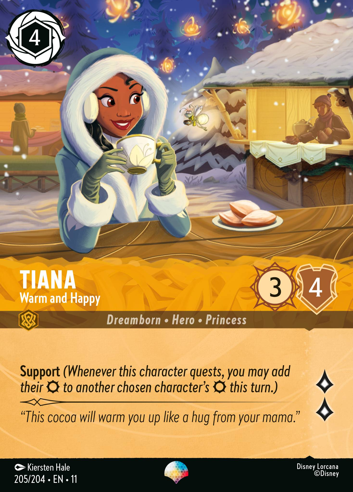 Tiana - Warm and Happy (205/204 - Winterspell) Epic