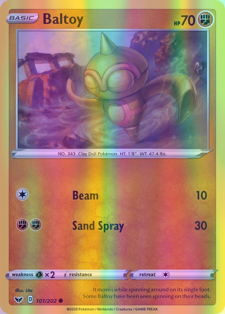 Baltoy - 101/202 (SWSH01) Common - Near Mint Reverse Holofoil