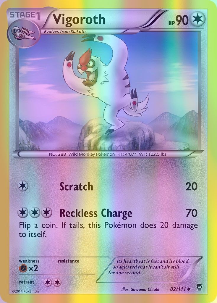 Vigoroth - 082/111 (FFI) Uncommon - Near Mint Reverse Holofoil