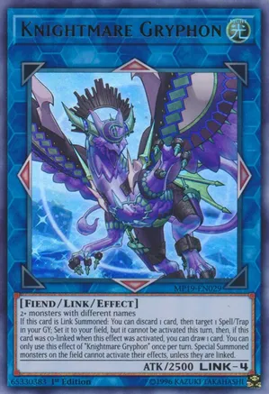 Knightmare Gryphon (MP19-EN029) 1st Edition