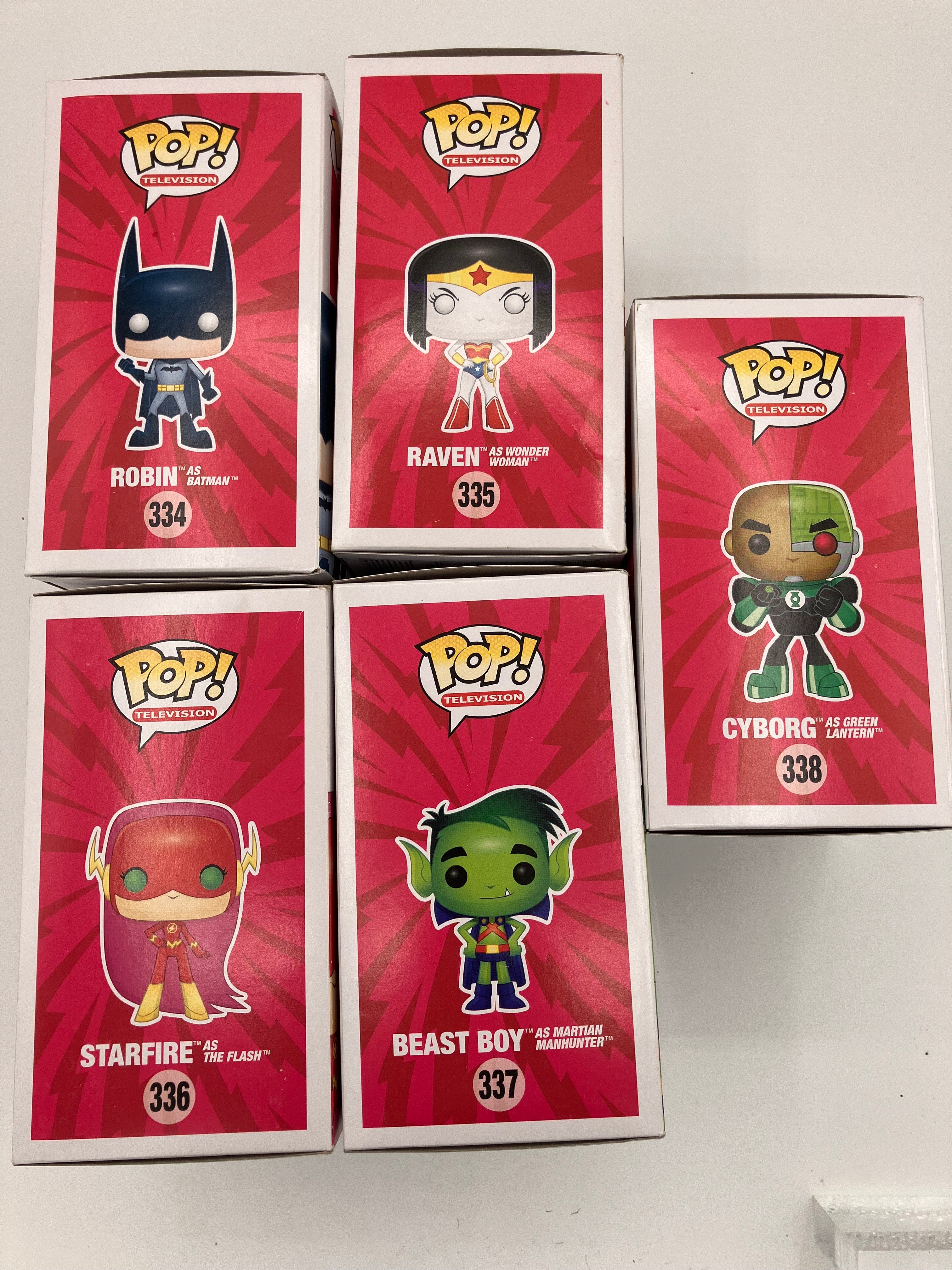 POP Figure Teen Titans GO!: Two-Parter Complete Set (Teen Titans as Justice League)