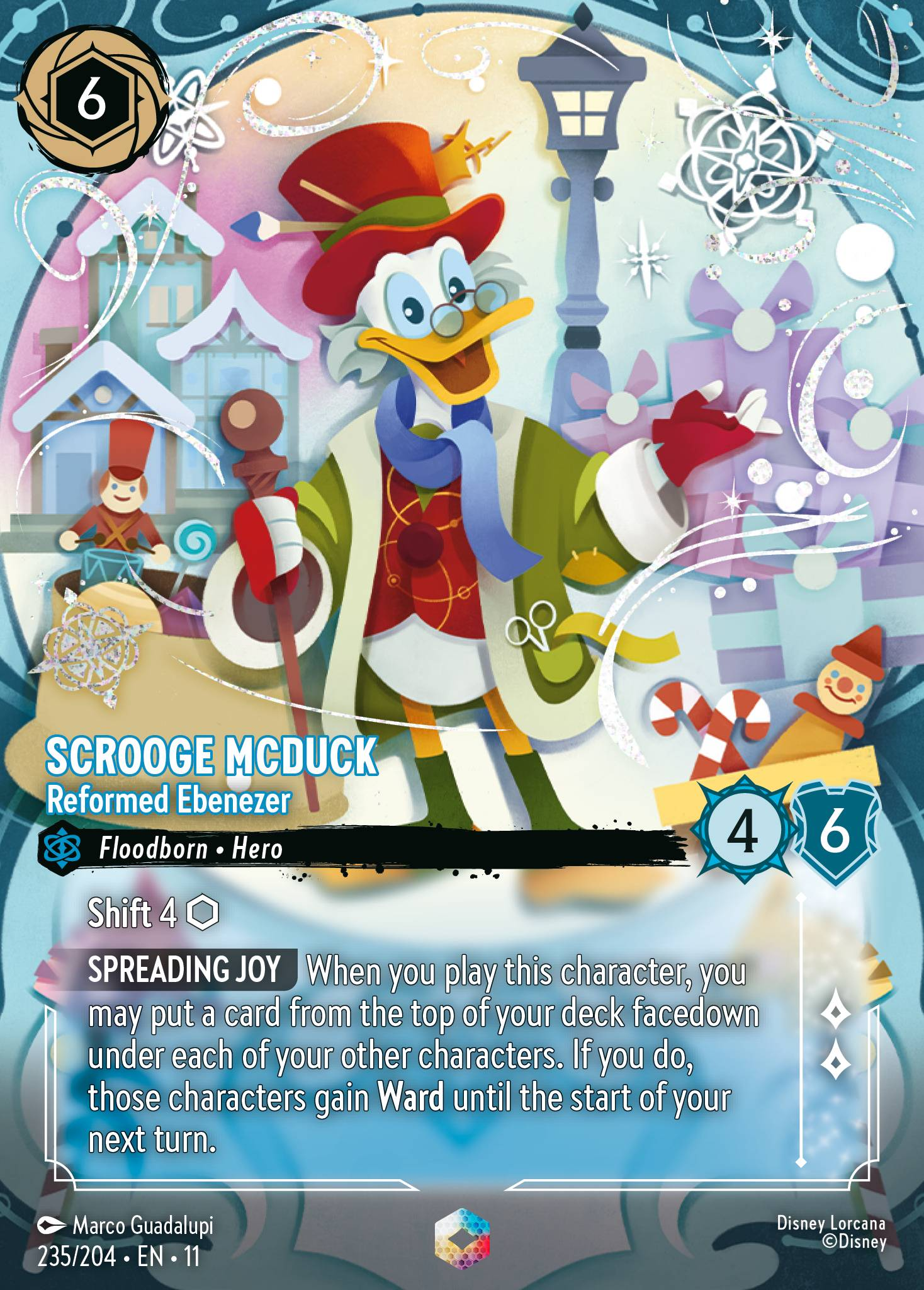 Scrooge McDuck - Reformed Ebenezer (235/204 - Winterspell) Enchanted