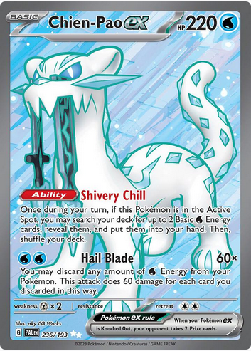 Chien-Pao ex - 236/193 (PAL) Ultra Rare - Near Mint Holofoil