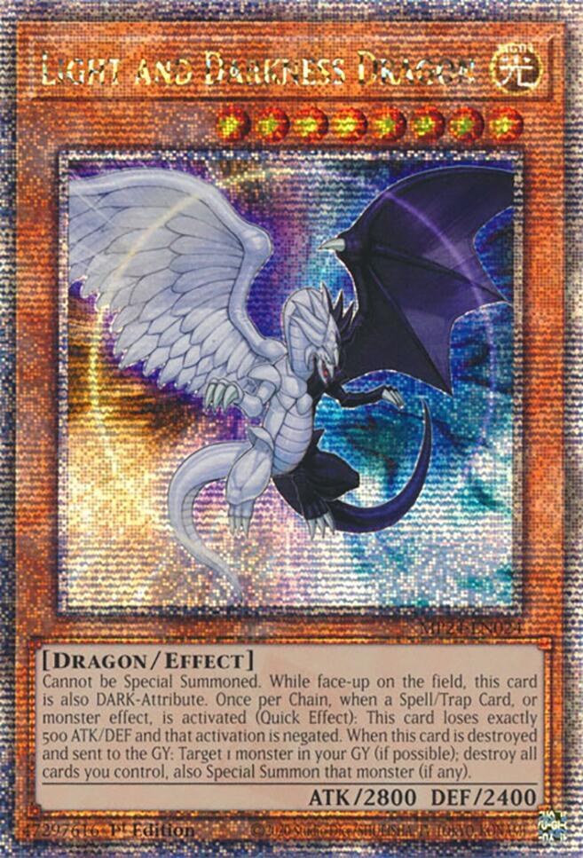 Light and Darkness Dragon (MP24-EN024) Quarter Century Secret Rare - Near Mint 1st Edition