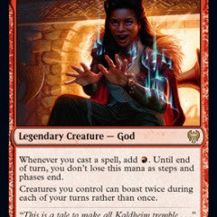 Birgi, God of Storytelling // Harnfel, Horn of Bounty (KHM-R) - Damaged