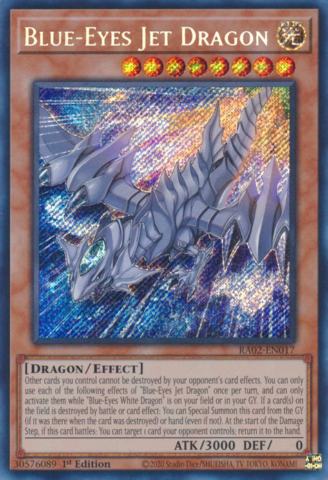Blue-Eyes Jet Dragon (RA02-EN017) Secret Rare - Near Mint 1st Edition