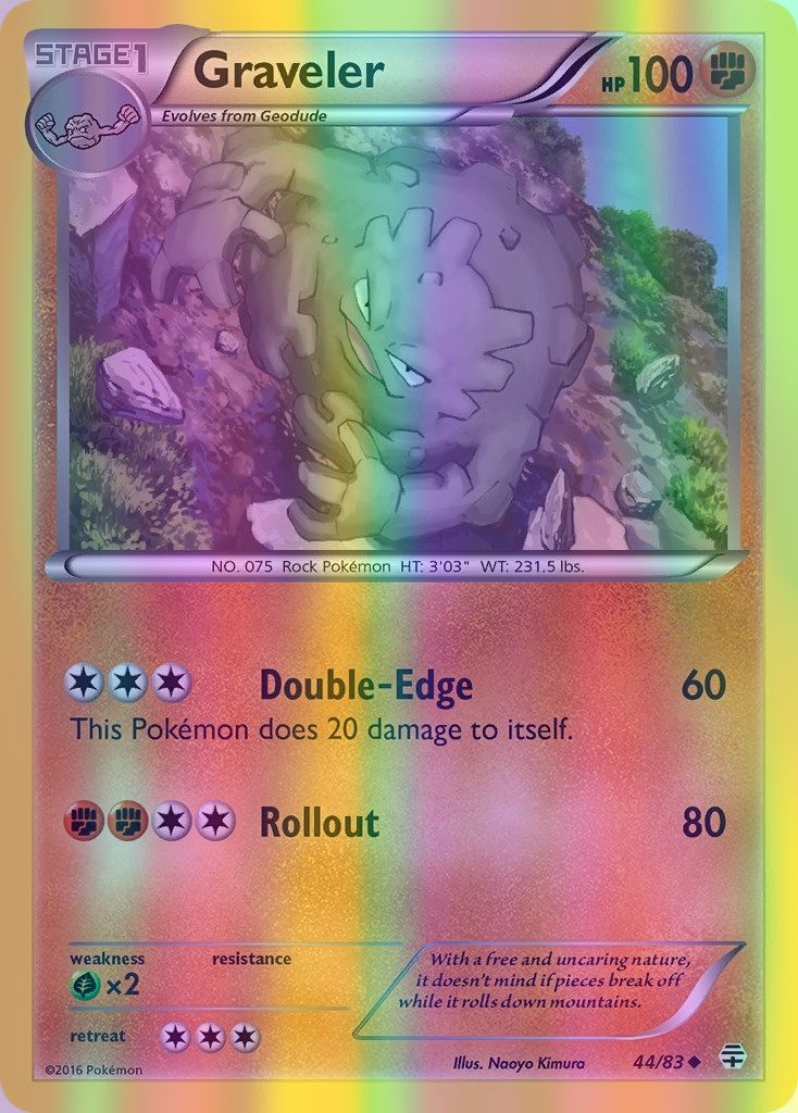 Graveler - 044/083 (GEN) Uncommon - Near Mint Reverse Holofoil