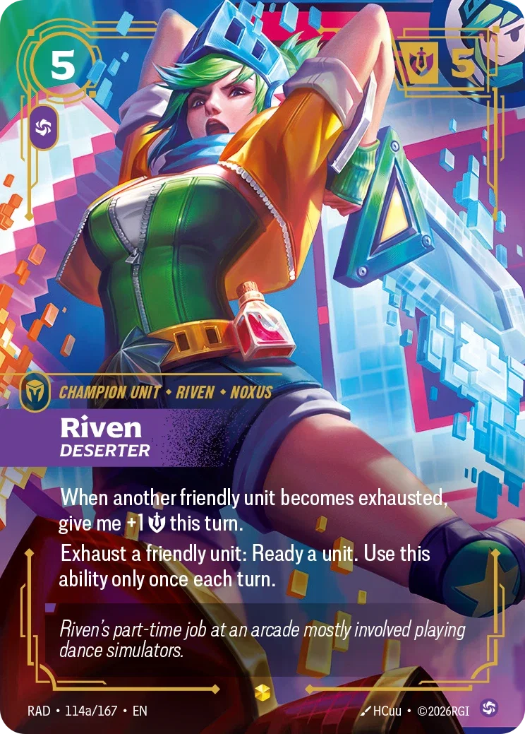Riven, Deserter (Alternate Art) - 114a/167 (RAD) Showcase