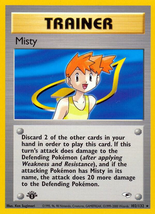 Misty 102/132 (G1) Rare - Near Mint Unlimited