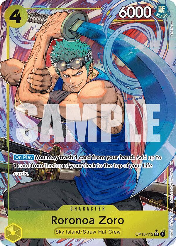 Roronoa Zoro (Alternate Art) - Adventure on Kami's Island (OP15-113)