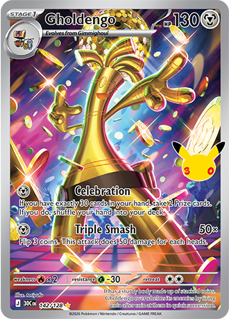 Gholdengo - 142/128 (30C) Illustration Rare