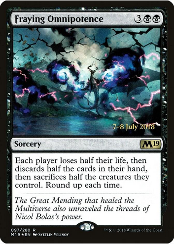 Fraying Omnipotence (M19-R-PRE)