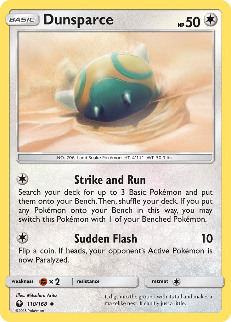 Dunsparce - 110/168 (CES) Uncommon - Near Mint