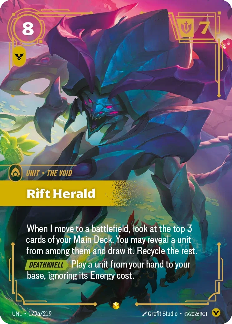 Rift Herald (Alternate Art) - 179a/219 (UNL) Showcase