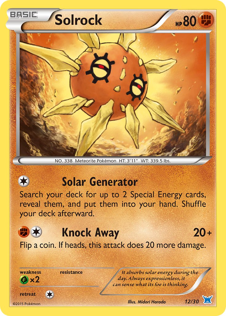 Solrock - 12/30 (TK8O) Common - Near Mint