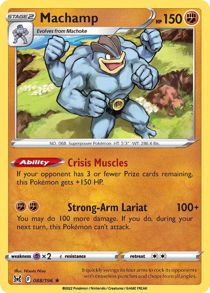 Machamp - 088/196 (SWSH11) Holo Rare - Near Mint Holofoil