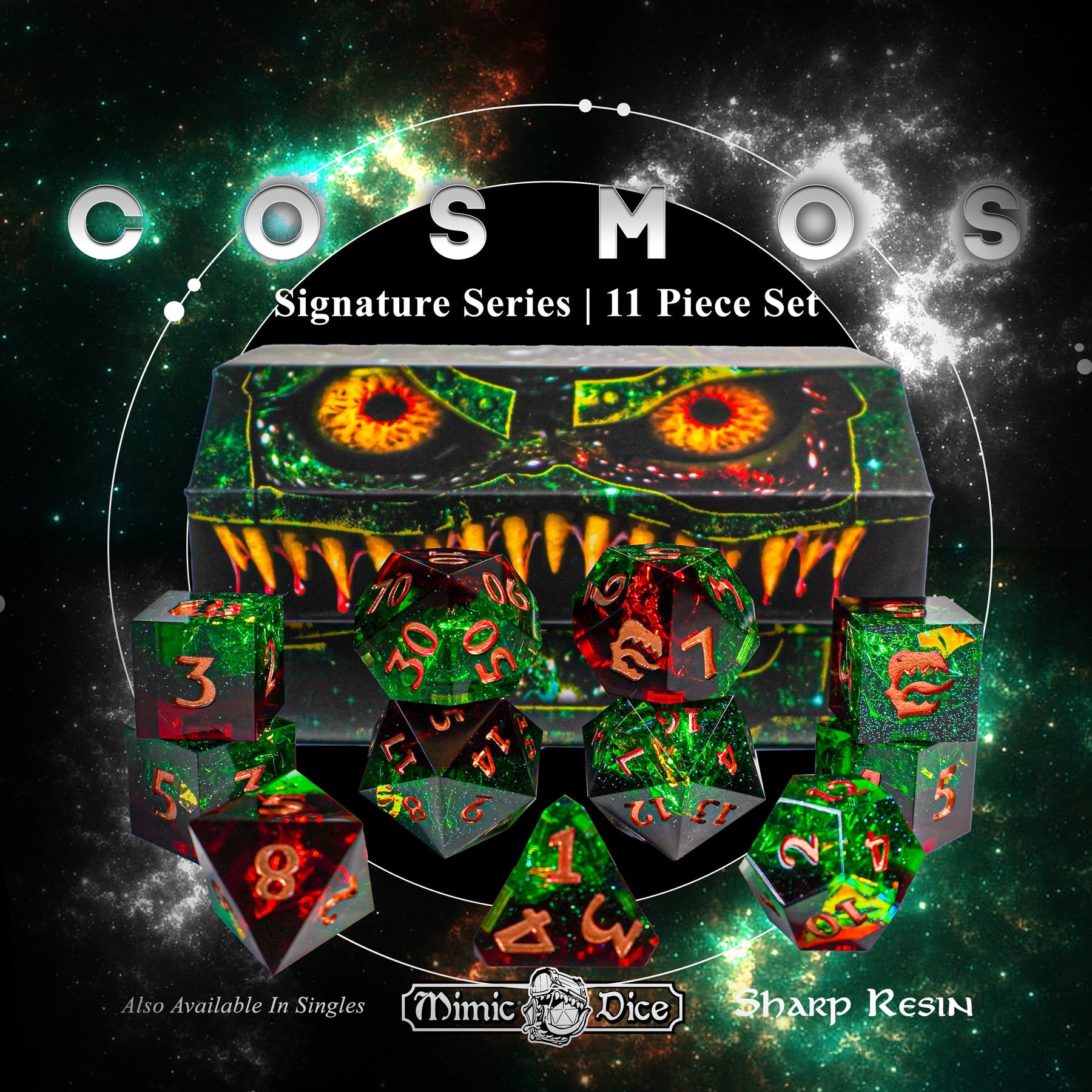 ArcKnight - Mimic Dice - Signature Sharp Resin - Cosmos