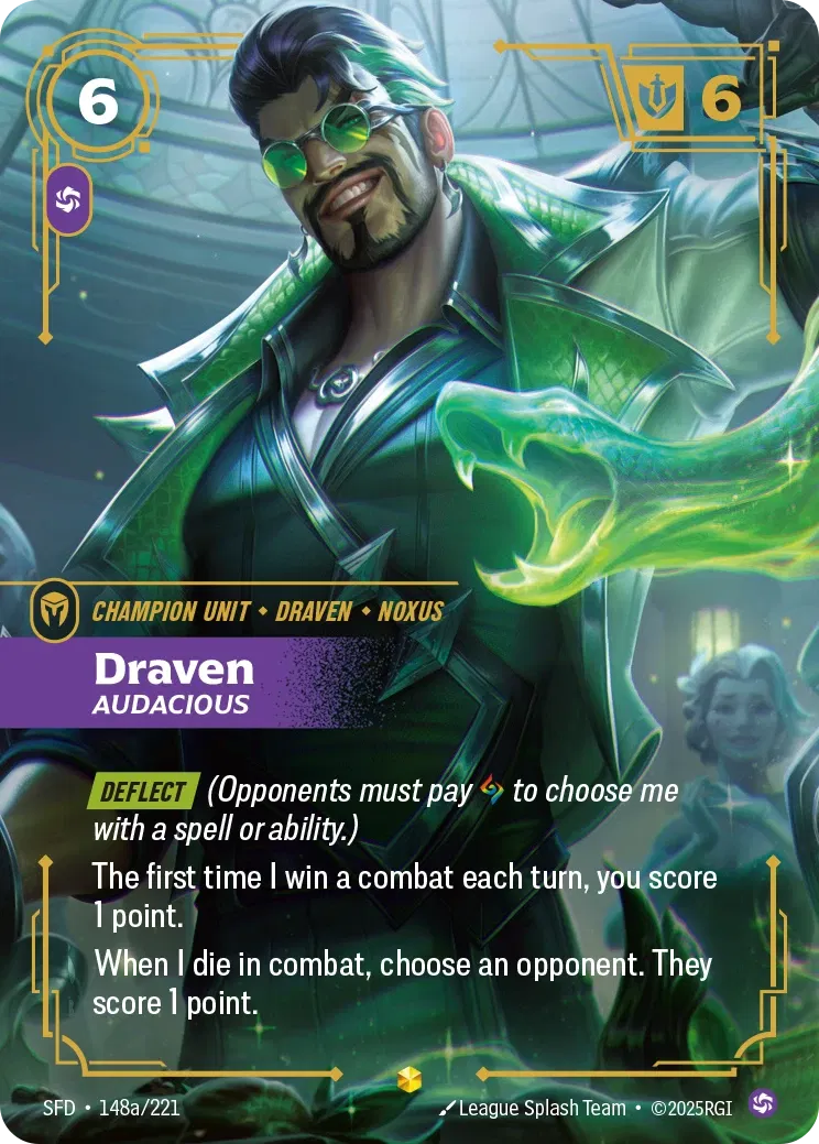 Draven - Audacious (Alternate Art) - 148a/221 (SFD) Showcase