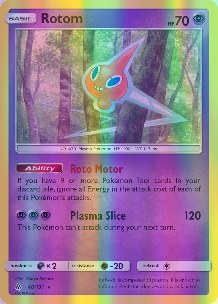 Rotom - 040/131 (FLI) Rare - Near Mint Reverse Holofoil