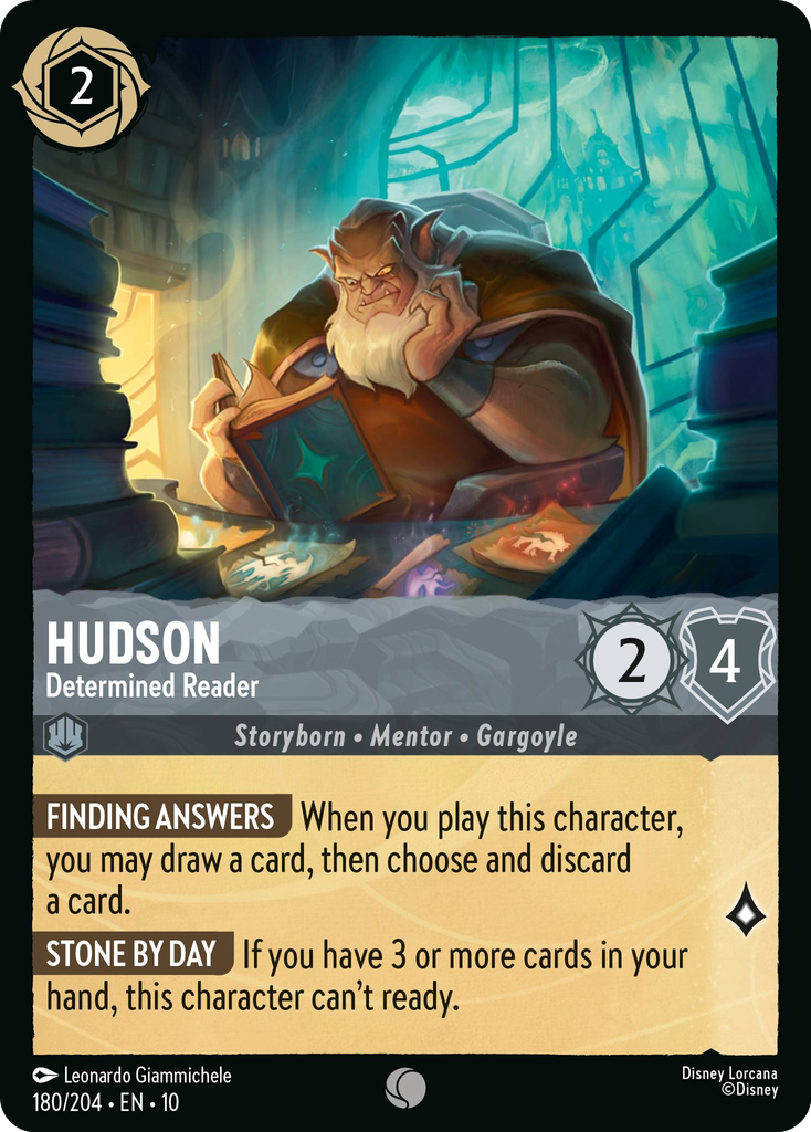 Hudson - Determined Reader (180/204 - Whispers in the Well) Common