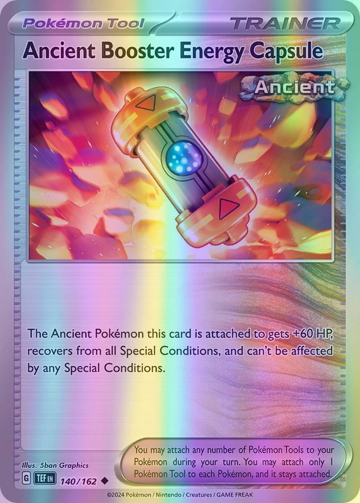 Ancient Booster Energy Capsule - 140/162 (TEF) Uncommon - Near Mint Reverse Holofoil Ancient Booster Energy Capsule - 140/162 (TEF) Uncommon - Near Mint Reverse Holofoil