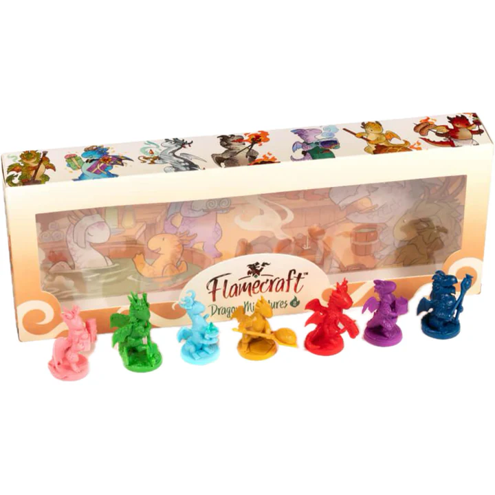 Flamecraft: Mega Bundle w/ Resource Upgrades, Dragon Miniatures, and Kickstarter Promos
