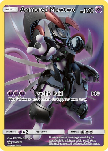 Armored Mewtwo - SM228 (SM:PR) Promo - Moderate Play Holofoil