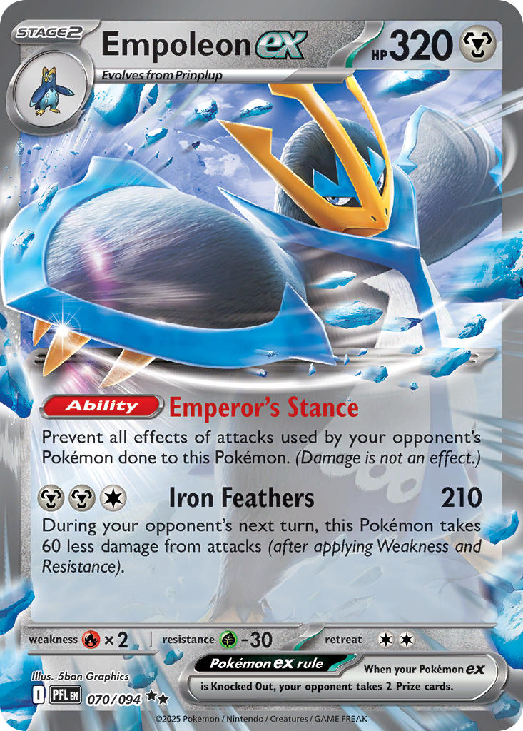 Empoleon ex - 070/094 (PFL) Double Rare