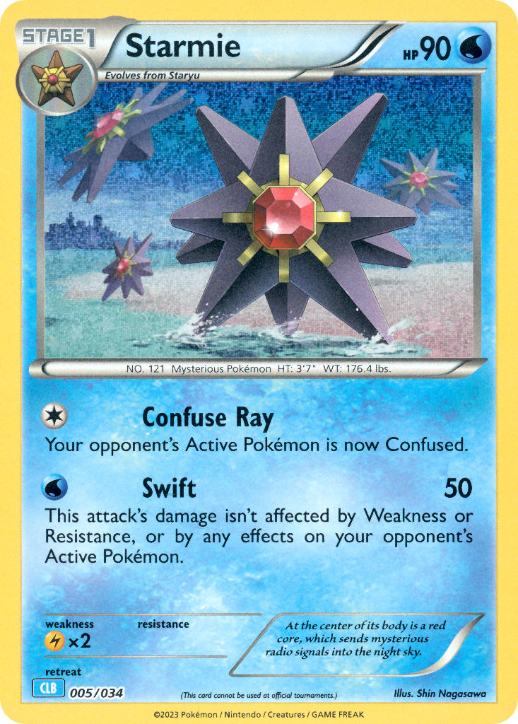 Starmie - 005/034 (TCG:CLB) Classic Collection - Near Mint Holofoil
